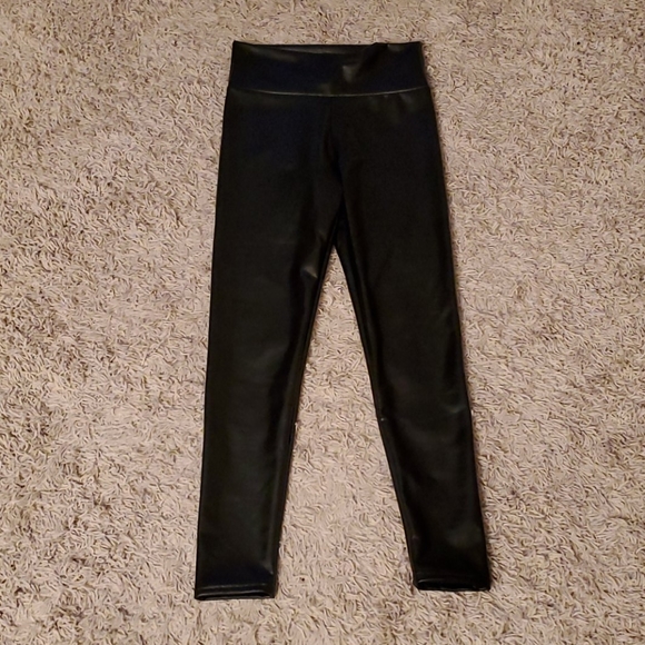 Black Faux Leather Leggings - Picture 8 of 10